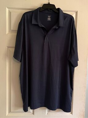 Men's Dark Navy Short-Sleeve Polo Shirt